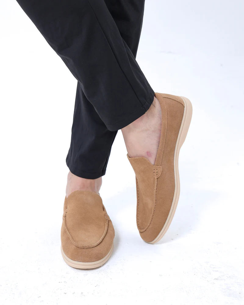 Mocassins en daim de luxe Old Money
