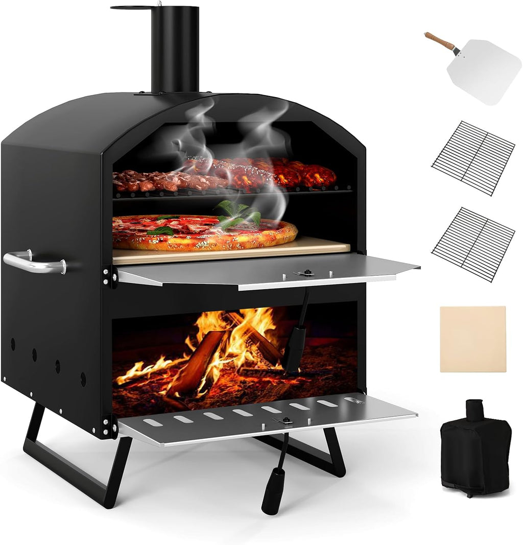 60 x 53 x 82 cm, 2-Layer, 2 Grills