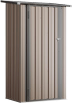 Aoxun Outdoor Storage Shed, 3' x 5' Galvanized Metal Shed with Air Vent and Sliding Door, Tool Storage, Bike Shed, Garden Tool Storage Shed, for Patio, Lawn