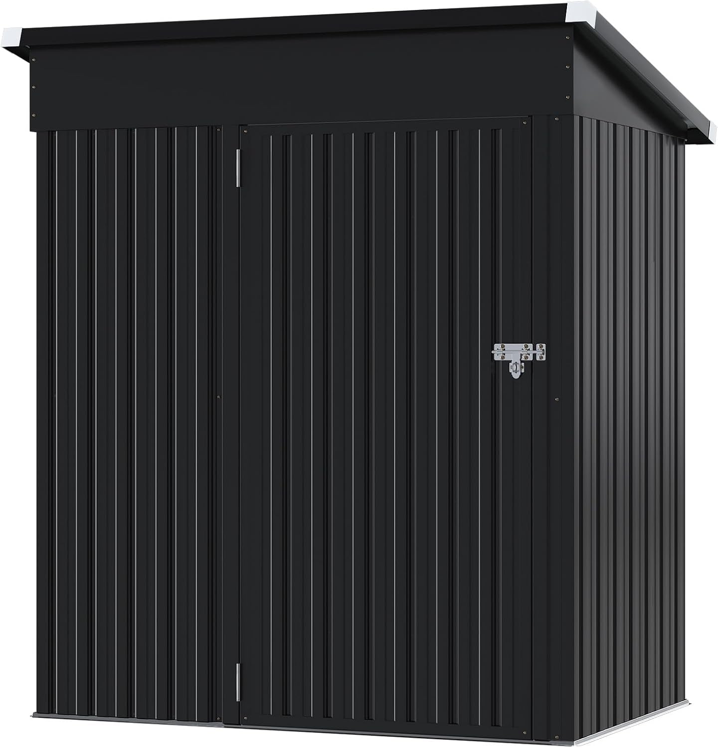 Aoxun Outdoor Storage Shed, 3' x 5' Galvanized Metal Shed with Air Vent and Sliding Door, Tool Storage, Bike Shed, Garden Tool Storage Shed, for Patio, Lawn