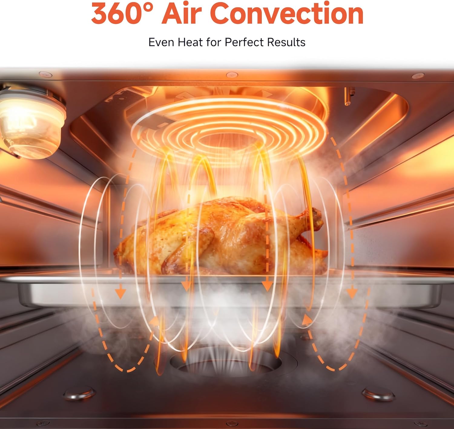 OUNIN Steam Oven 18L, 11-in-1 Air Fryer Oven with Steam Infusion, Dual Cook, Bake, Roast, Dehydrate & Self-Cleaning, 360° Even Heating, Easy to Use, Stainless Steel Inner, Space-saving Design