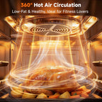 OUNIN Steam Oven 18L, 11-in-1 Air Fryer Oven with Steam Infusion, Dual Cook, Bake, Roast, Dehydrate & Self-Cleaning, 360° Even Heating, Easy to Use, Stainless Steel Inner, Space-saving Design